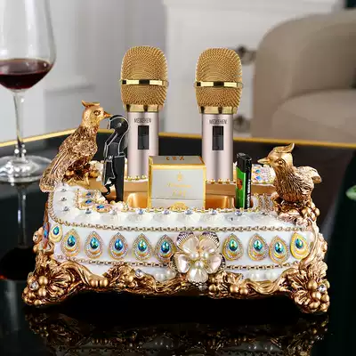 European multifunctional microphone stand ktv desktop microphone stand wireless microphone holder high-end villa imidazole desktop