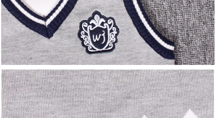 Áo len trẻ em nam mùa xuân và mùa thu mới bé trai áo len cotton trùm đầu bé đan áo đồng phục mẫu giáo áo khoác trẻ em hàng chuẩn