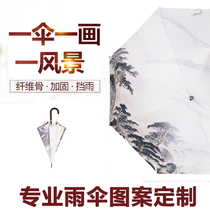 Custom Long Handle Umbrella Digital Printed Creative Umbrella Pattern Sun Protection Logos Advertising Gift Umbrella Manufacturer Bulk Direct
