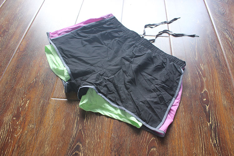 Quần short thể thao khô nhanh mùa hè của phụ nữ châu Âu và Mỹ với lót chạy đào tạo quần short nhiều màu quần tập gym