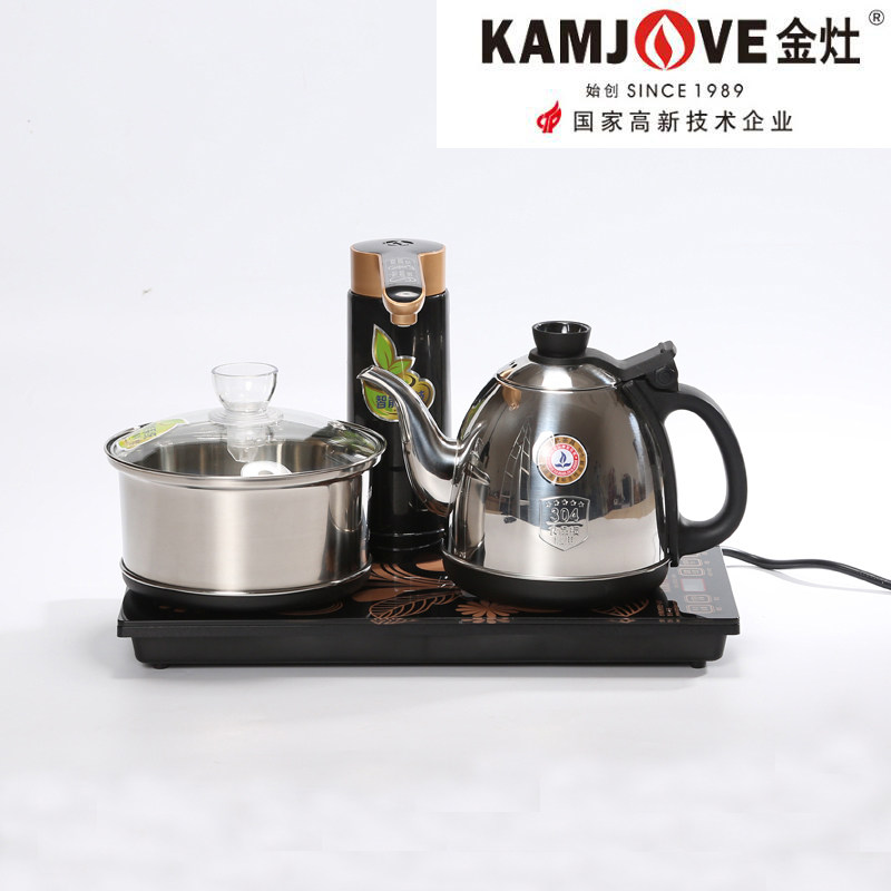 Gold stove automatic water-feeding electric tea stove tea set Ukkim stone tea tray suit accessories Boiling Water Pot four-in-one quick stove