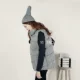 Mùa thu đông mới phiên bản Hàn Quốc của áo vest cotton nữ thời trang cổ áo ngắn cổ áo hoang dã mỏng kích thước lớn áo lụa dày