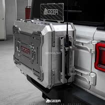Wrangler tank 300 toolbox spare tire tailgate multi-function expansion plate modified storage pole license plate