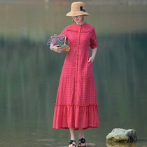 (To buy 199) Ying as a national style pure linen dress summer art thin temperament windbreaker