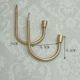 Trang trí Yumei Trang chủ Xanh Đỏ Cổ điện Rèm Rèm Móc Móc hình chữ U Phòng khách Móc đơn giản Móc kim loại Móc treo tường - Phụ kiện rèm cửa