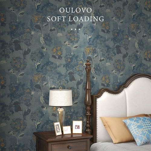 Euro Lelly US -стиль ретро стены ткань 2023 Новая гостиная спальня Dahua Новая китайская настенная ткань бесшовная целый дом
