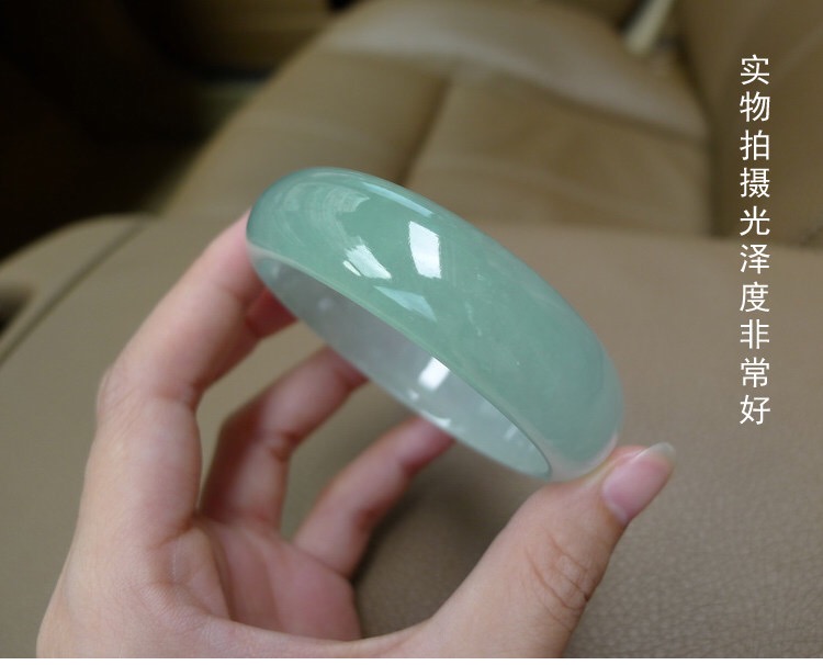 Vòng tay ngọc bích ánh sáng xanh tự nhiên với giấy chứng nhận nữ mô hình tự nhiên màu ngọc lục bảo - Vòng đeo tay Cuff vòng cặp