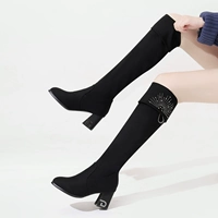 Каблук 7 см/эластичная замша плюс бархат [хлопок 2006 г.]