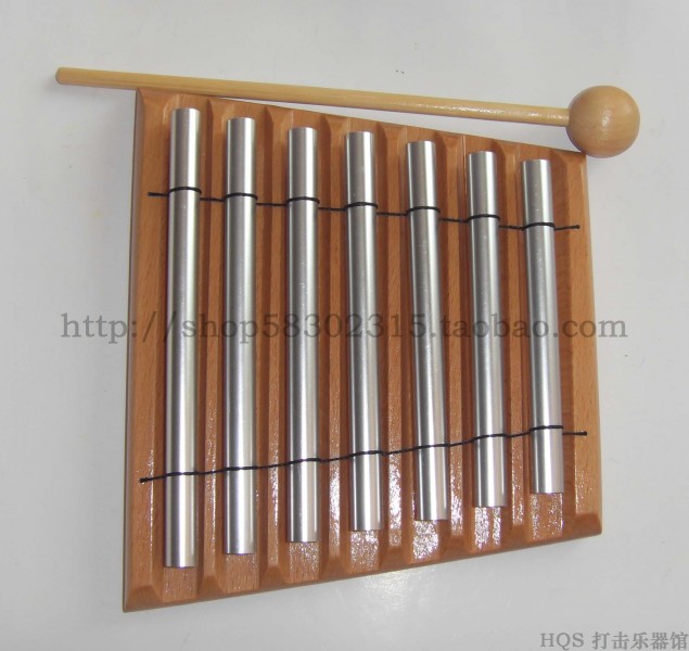 Bộ gõ giáo dục mầm non Dụng cụ Orff Dụng cụ dạy học cho trẻ em Đồ chơi 7 chuông gió 0349 - Đồ chơi nhạc cụ cho trẻ em đàn cho bé