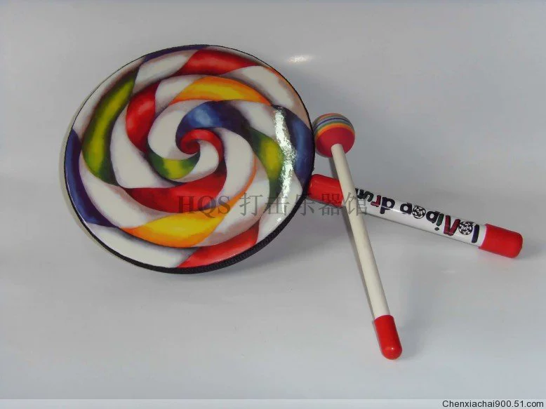 Dụng cụ Orff Dụng cụ bộ gõ Đồ chơi giáo dục mầm non Công cụ dạy học cho trẻ em Lollipop Drum Học sớm 0058 - Đồ chơi nhạc cụ cho trẻ em