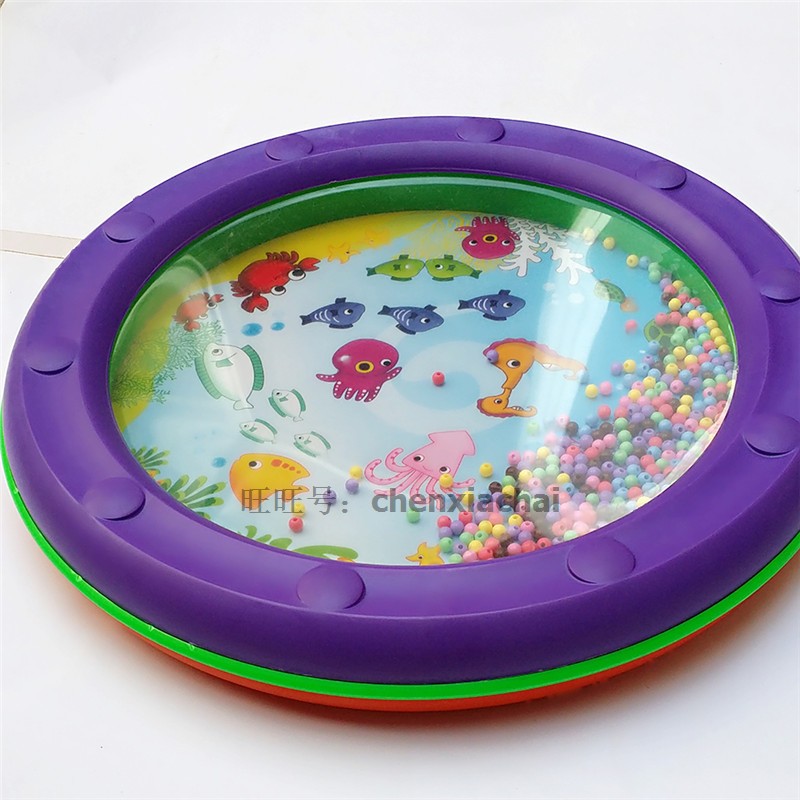 Nhạc cụ gõ Bộ dụng cụ Orff Đồ dùng dạy học cho trẻ em Đồ chơi giáo dục mầm non Trống sóng Trống trống biển 256 - Đồ chơi nhạc cụ cho trẻ em đàn điện tử cho bé