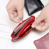 Маленький кошелек, модный бумажник, ультратонкая сумка через плечо, короткая маленькая сумка клатч, ключница, картхолдер, монеты, в корейском стиле