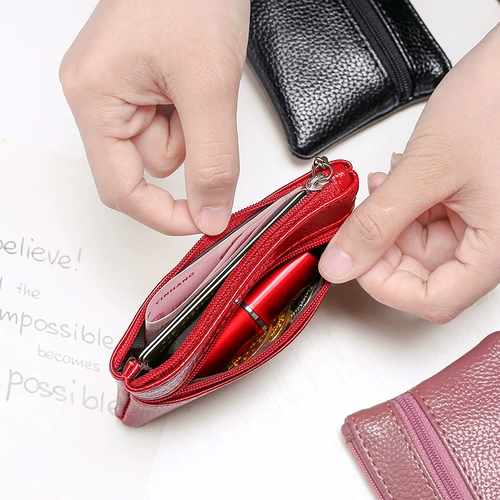 Маленький кошелек, модный бумажник, ультратонкая сумка через плечо, короткая маленькая сумка клатч, ключница, картхолдер, монеты, в корейском стиле