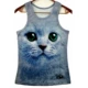 Funny Gorilla 3d thực tế toot khỉ mồ hôi vest Chất béo kích thước lớn quần áo nam ba chiều mô hình động vật áo sơ mi