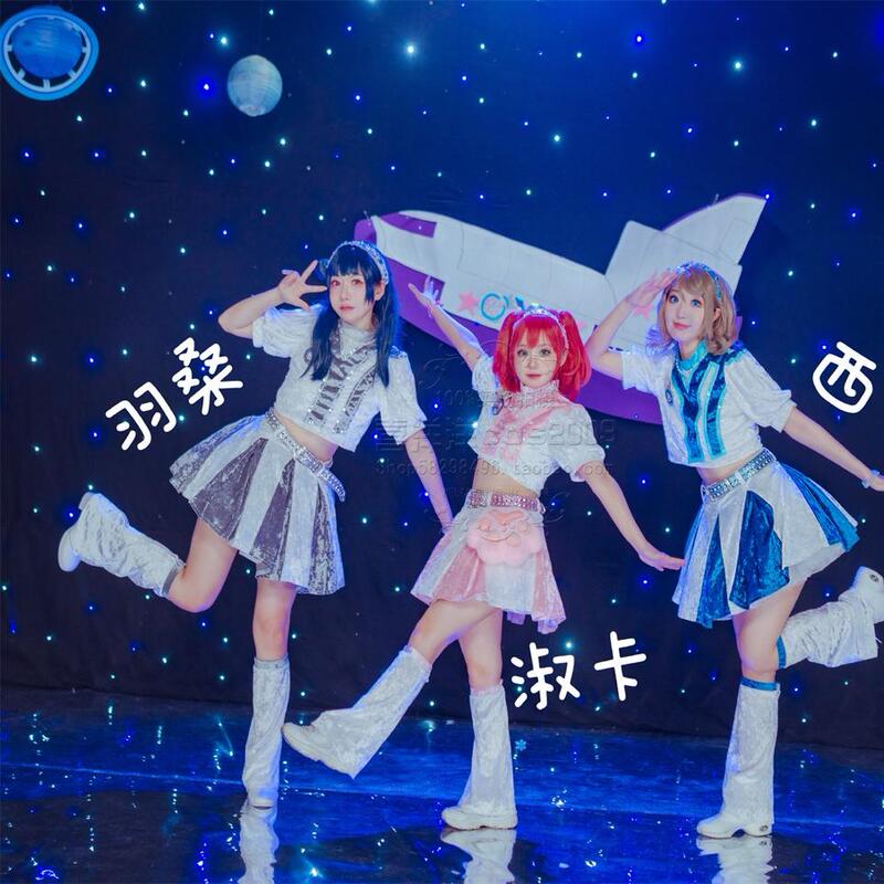 Girl Group Lovelive Water Group Squad Yyy Two Single Tsukishima Shiko Watanabe Obsidian Black Ze Ruby Cosplay Suit