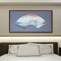 Jingdezhen porcelain plate painting hand-painted Jiangnan Ruixue ceramic framed decoration painting living room sofa background wall landscape hanging painting