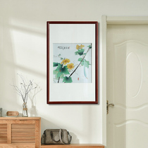 Jingdezhen ceramic porcelain plate painting home pendant living room sofa background wall decoration painting painted solid wood with frame hanging painting