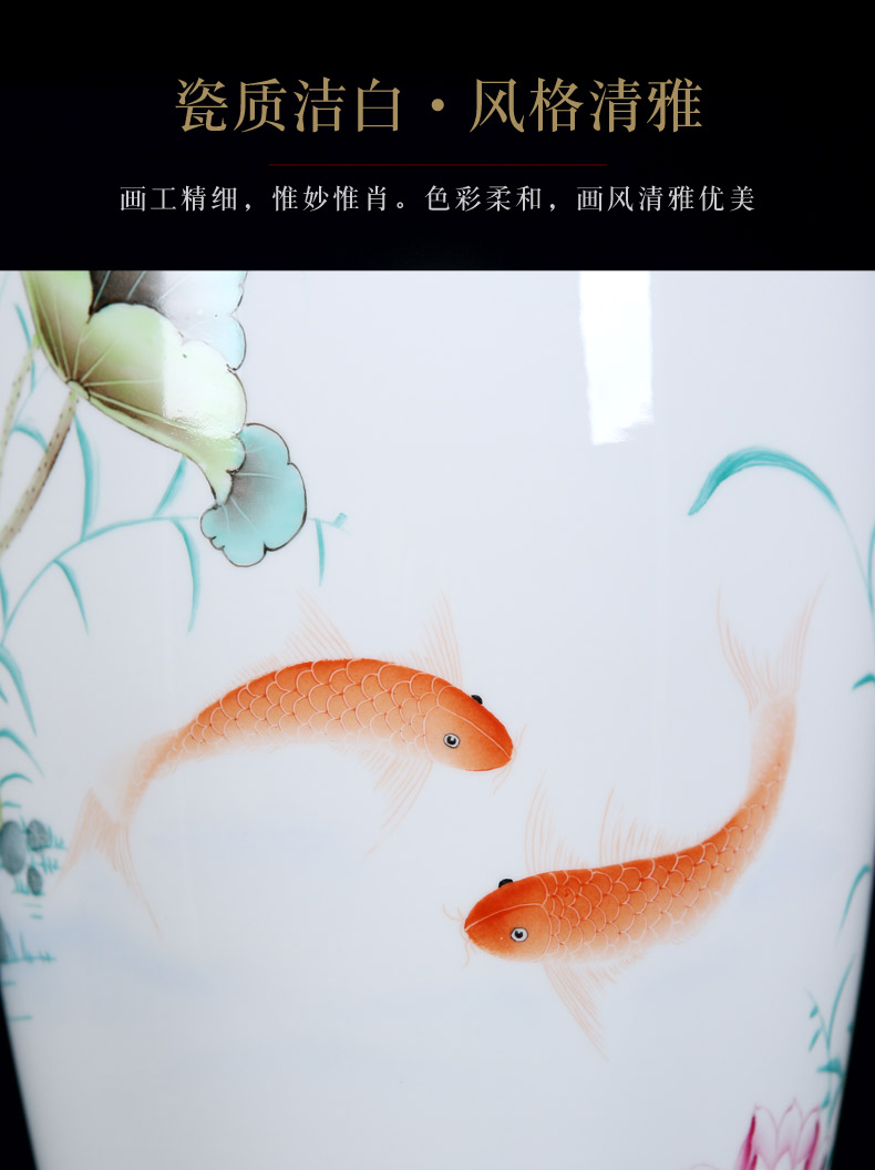 Jingdezhen vase and exquisite porcelain hand - made flowers and birds in successive years more vases, furnishing articles