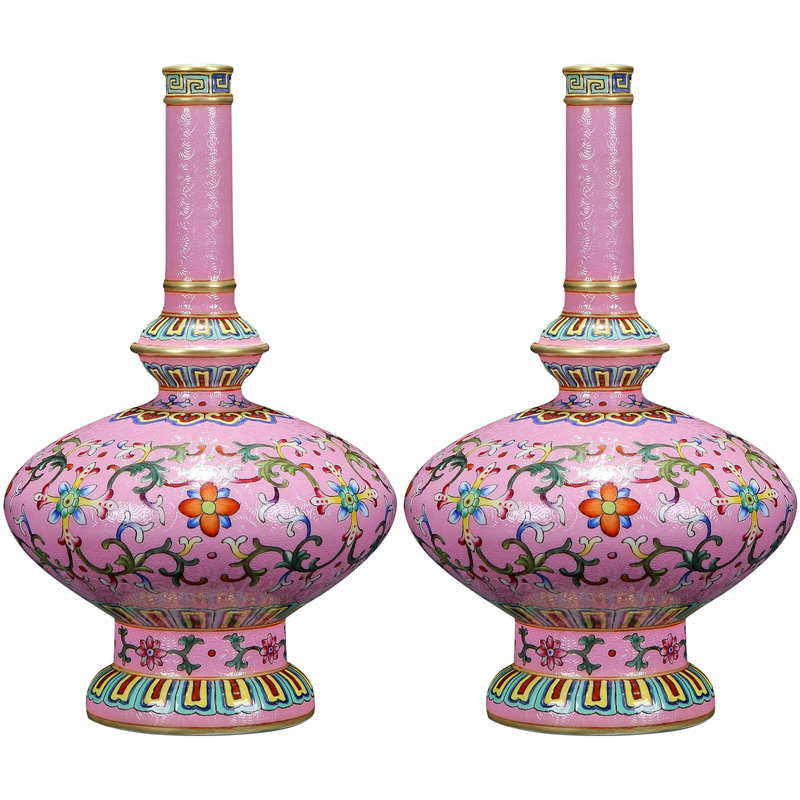 Imitation Ming and the qing broke furnishing articles of jingdezhen porcelain enamel colored enamel based holders of picking a