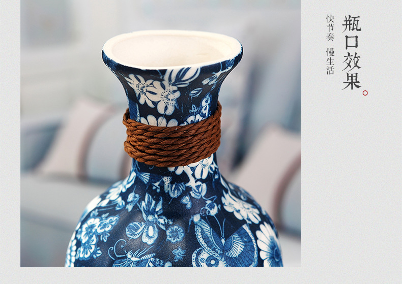 Jingdezhen ceramic floret bottle place to live in the sitting room flower arrangement to restore ancient ways some ceramic pot dry flower vases, flower implement mesa