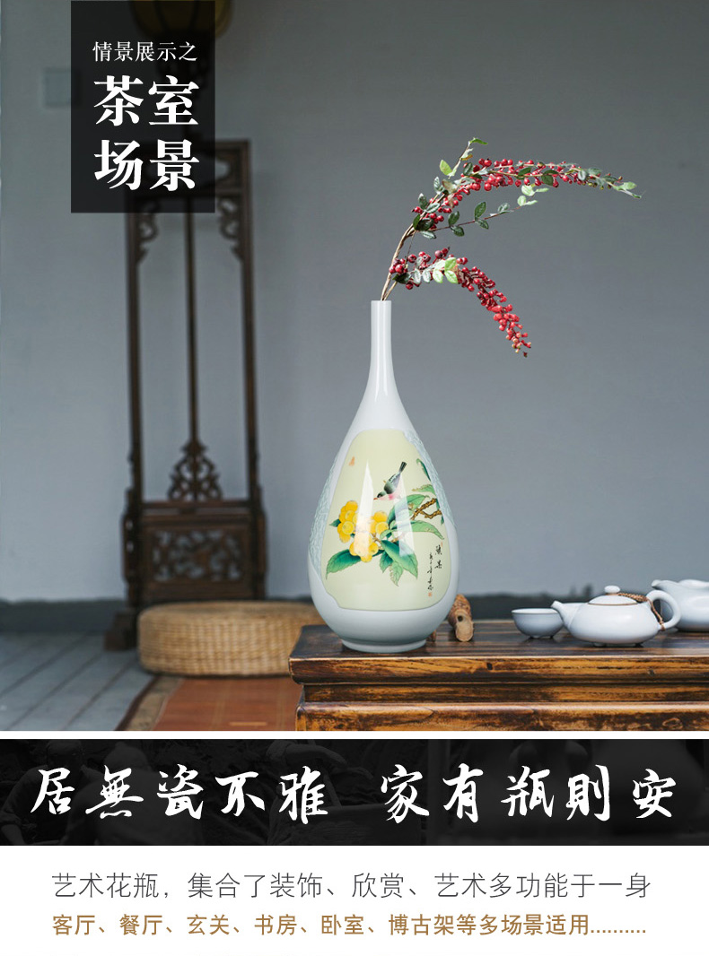 Ceramic bottle vase furnishing articles furnishing articles flower arrangement table sitting room adornment tea rich ancient frame of Chinese style household vase