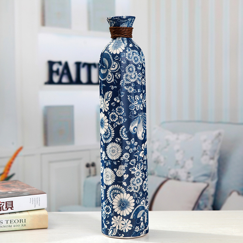 Jingdezhen ceramic floret bottle place to live in the sitting room flower arrangement to restore ancient ways some ceramic pot dry flower vases, flower implement mesa
