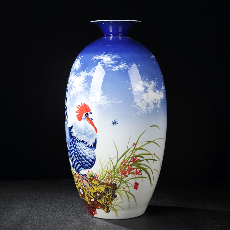 Jingdezhen vases, antique hand - made manual Chinese penjing mesa of famille rose porcelain vase