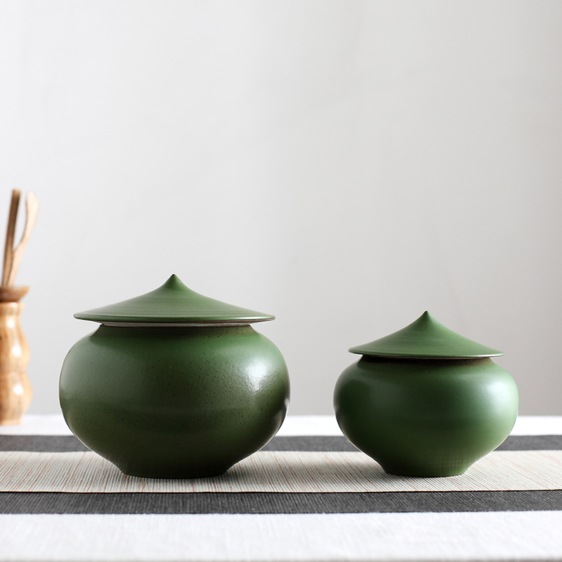 DH coarse pottery checking caddy fixings general storage POTS store receives jingdezhen ceramics creative green tea pu - erh tea pot