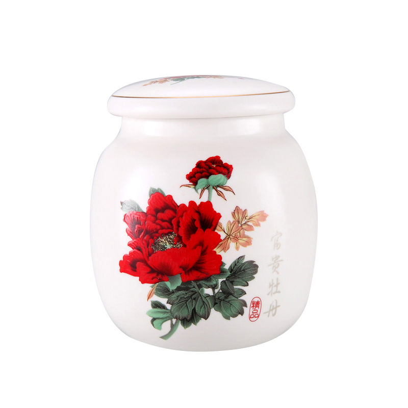 DH caddy fixings ceramic seal pot of jingdezhen porcelain small portable storage POTS general container green tea pot
