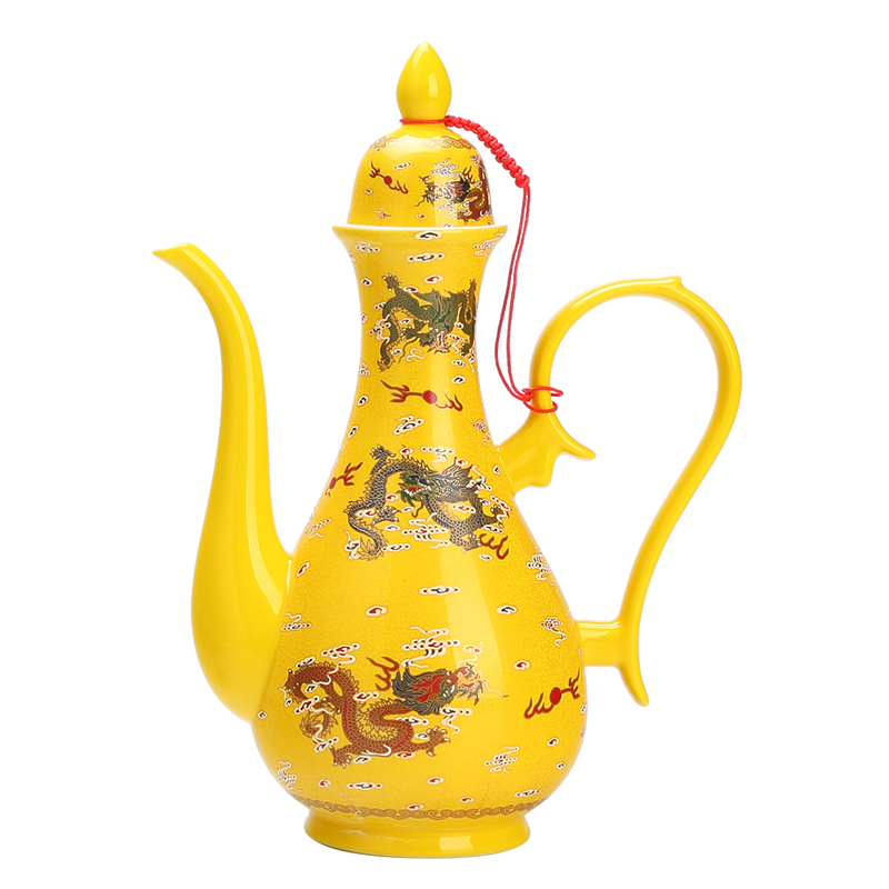 DH 1 catty deacnter little hip antique home empty bottles with jingdezhen ceramic liquor liquor container