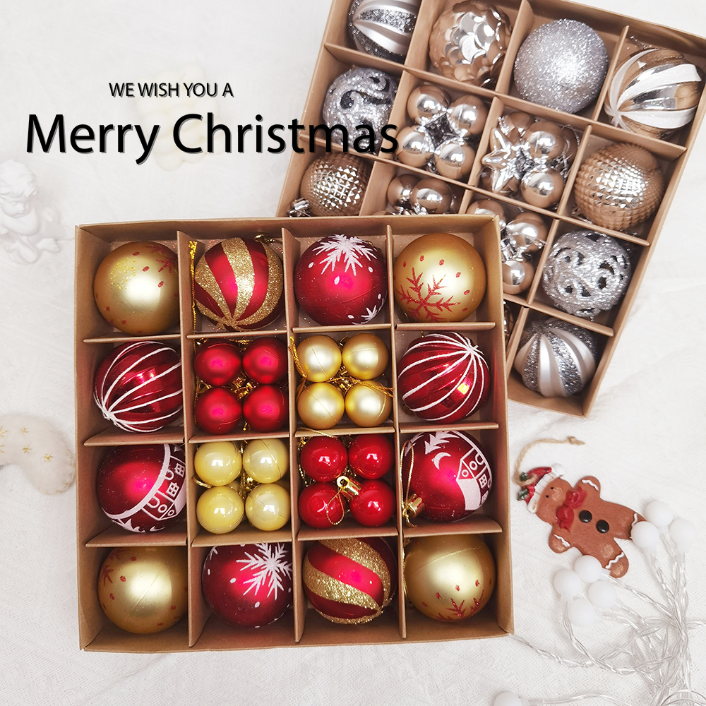 クリスマスデコレーション クリスマスボールペンダント 42シーンレイアウトペンダント クリスマスツリーペンダント ホリデーデコレーション