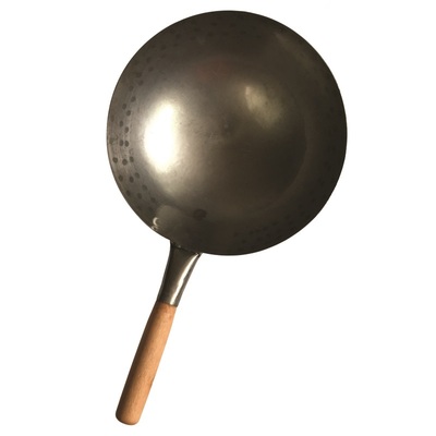 香港阿能代购香港锅不粘锅熟铁无涂层传统手工锅手打家用炒锅铁锅