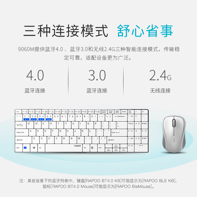 Leibai 9060M multi-mode wireless keyboard and mouse set Bluetooth office Multimedia home mouse keyboard set