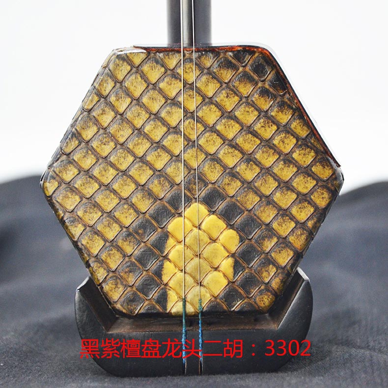 Dream Jiangnan black sandalwood Panlong head Erhu musical instrument beginner Adult entry Professional playing Erhu factory direct sales