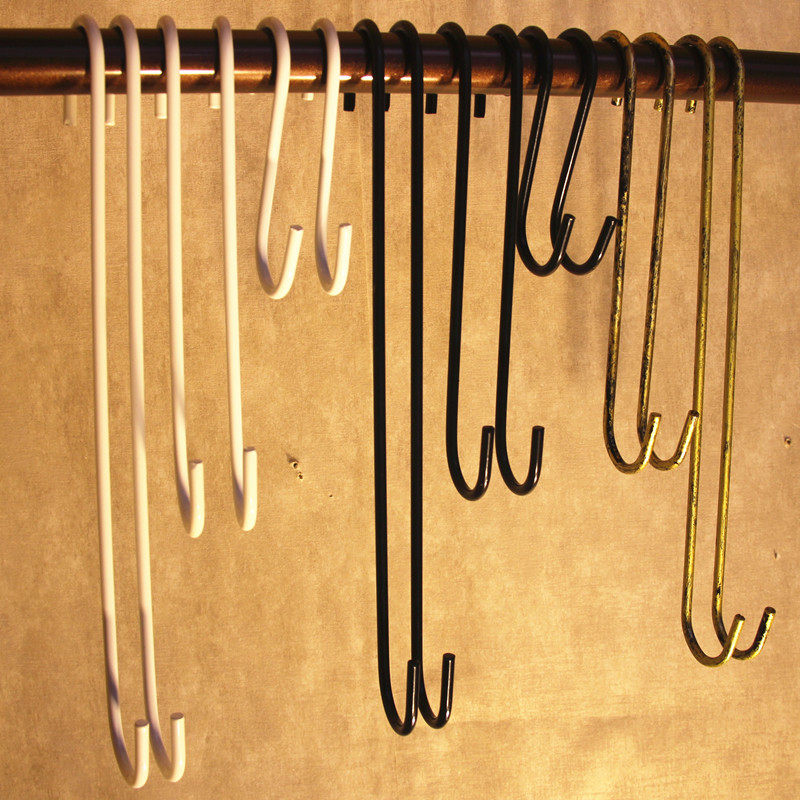 Lengthened S hook S type Hook Clothing Shop S Hooks hook Hook Clothes Hook for Furnishing Props Clothes Shelves Display Hooks