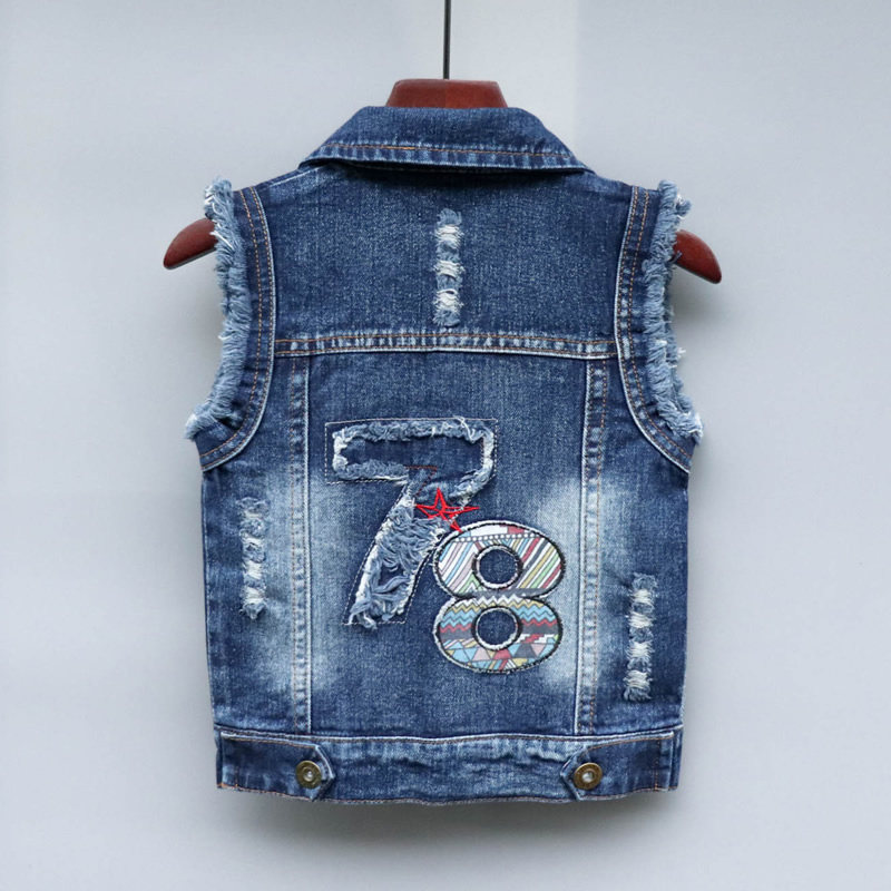 Spring and autumn clothes for children Children's clothes boys Waistcoat Baby Cowboy Waistcoat Waistcoat waistcoat Waistcoat Thin blouses