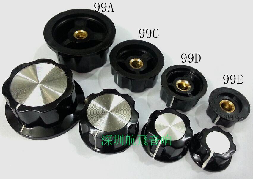 New bakelite knob Power amplifier Sound box potentiometer Guitar effect switch knob inner hole 6 0mm
