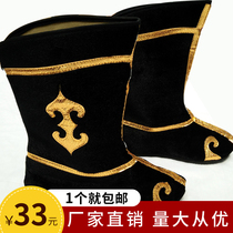 Drama and opera drum boots Yangko performance stage supplies shoes General Wu sheng performance Boots shoes