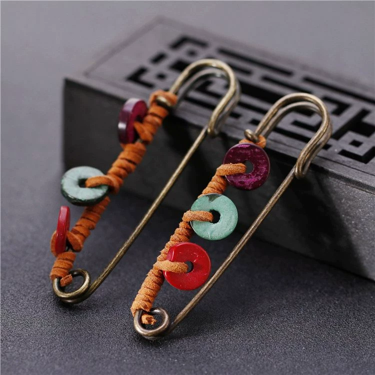 Mùa thu và mùa đông len cardigan pin tay vết thương còng áo trâm cài áo choàng khóa trâm cài thời trang trâm cài mới