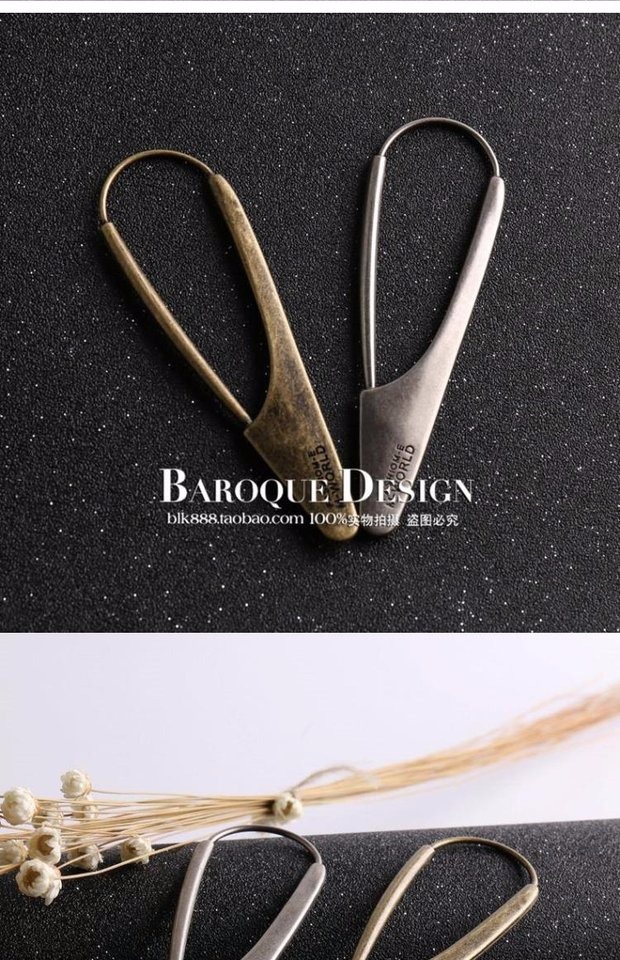 Thời trang cổ điển len trâm dày dòng áo len lớn pin corns phụ kiện quần áo nút kim loại thời trang cài áo vest
