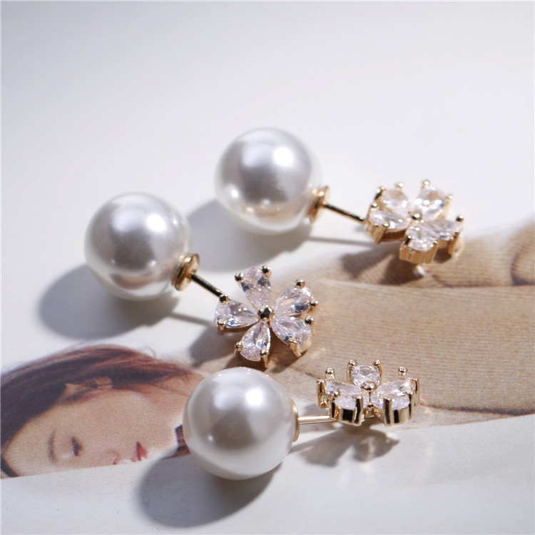 Tinh tế micro-dát zircon đoạn ngắn pin đơn giản hoa cổ áo chống ánh sáng trâm cài áo mùa hè cardigan khăn choàng phụ kiện cài áo