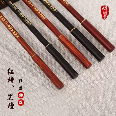 Ebony hooded pure tail Imperial wolf brush calligraphy seal regular script copying heart Sui Wolf small Kai brush
