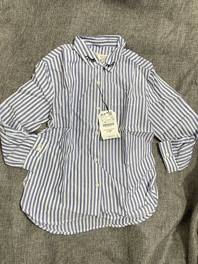 Size 122 striped shirt