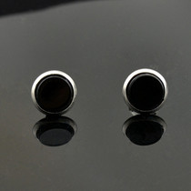 Mens Black Earrings Titanium Steel Without Fade Earrings 2022 New Punk Academy Craze Mens Fashion Ear Accessories