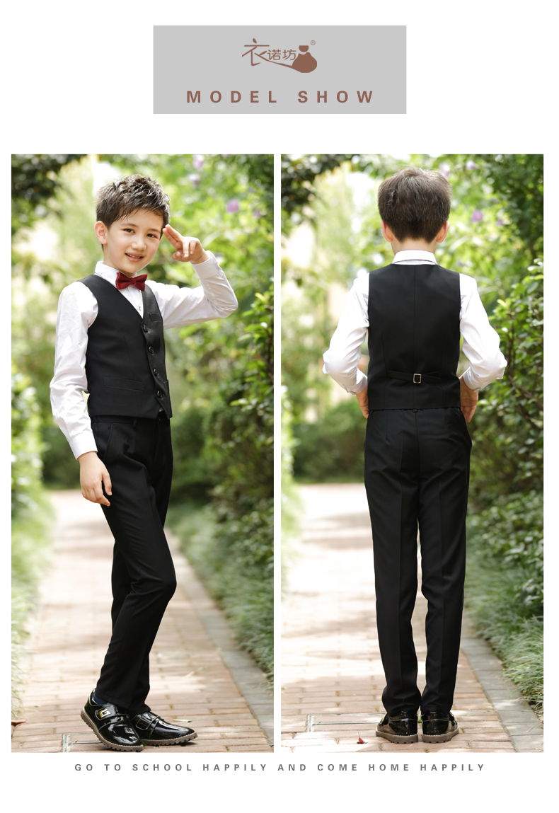 Chàng trai mặc vest vest hoa chàng trai cậu bé chủ nhà vest vest cho thấy trẻ em lớn trang phục piano vest đẹp cho bé trai