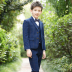 Childrens nhỏ phù hợp với bộ đồ hoa con trai áo đầm trong phiên bản Hàn Quốc con lớn của lò xo thường bé phù hợp với cậu bé và mùa thu. 