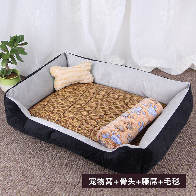 Net red dog kennel four seasons universal cat kennel Teddy small large dog winter warm dog supplies bed pet mat