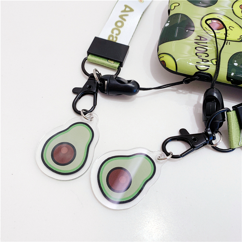 Avocado dây đeo điện thoại di động dây treo cổ nữ dây đeo điện thoại di động mở rộng phiên bản dây đeo cổ tay treo dây chống mất nữ dễ thương - Phụ kiện điện thoại di động ốp lưng oppo reno 5