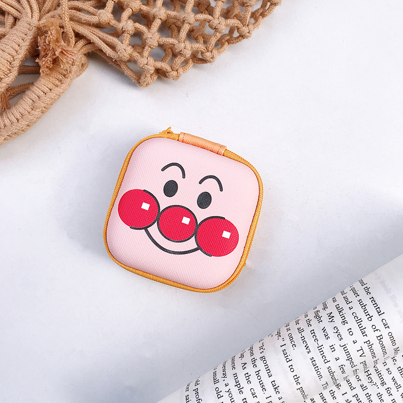 cáp tai nghe túi lưu trữ túi xách hoạt hình dễ thương nữ mô hình nhỏ nhỏ cầm tay gói kỹ thuật số sắp xếp hộp Coin - Lưu trữ cho sản phẩm kỹ thuật số vỏ đựng tai nghe airpods