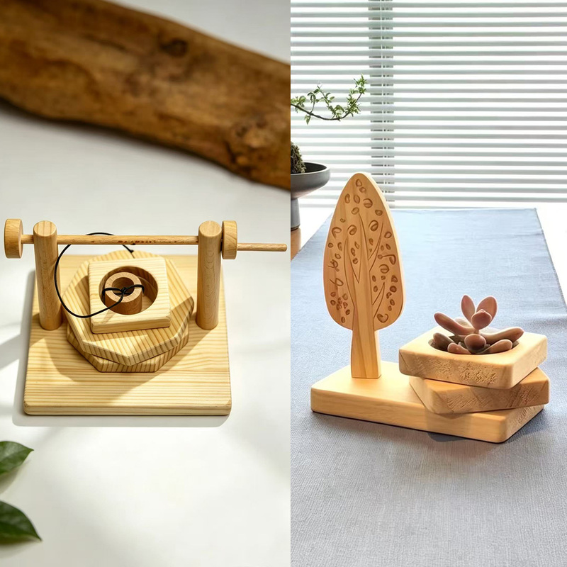 【Luban Kingdom】Woodworking Course Customized Material Package: Water Well + Planting Pot 【Luban Kingdom】Woodworking Course Customized Material Package: Water Well + Planting Pot